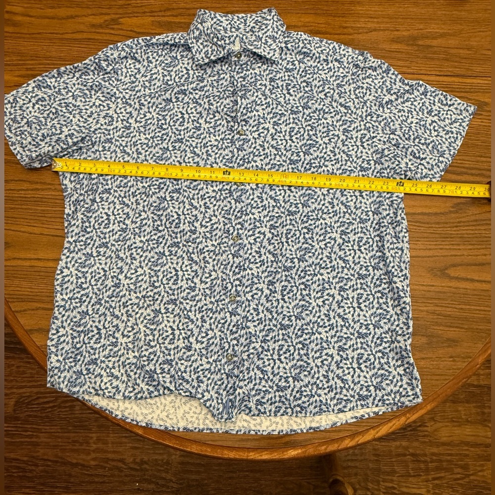 Johnny O Shirt Men Sz XL Button Up short Sleeve Collared